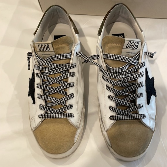 Golden Goode Men EU43 Super Star Classic with List White/Cappuccino/Black/Camo - Picture 4 of 12